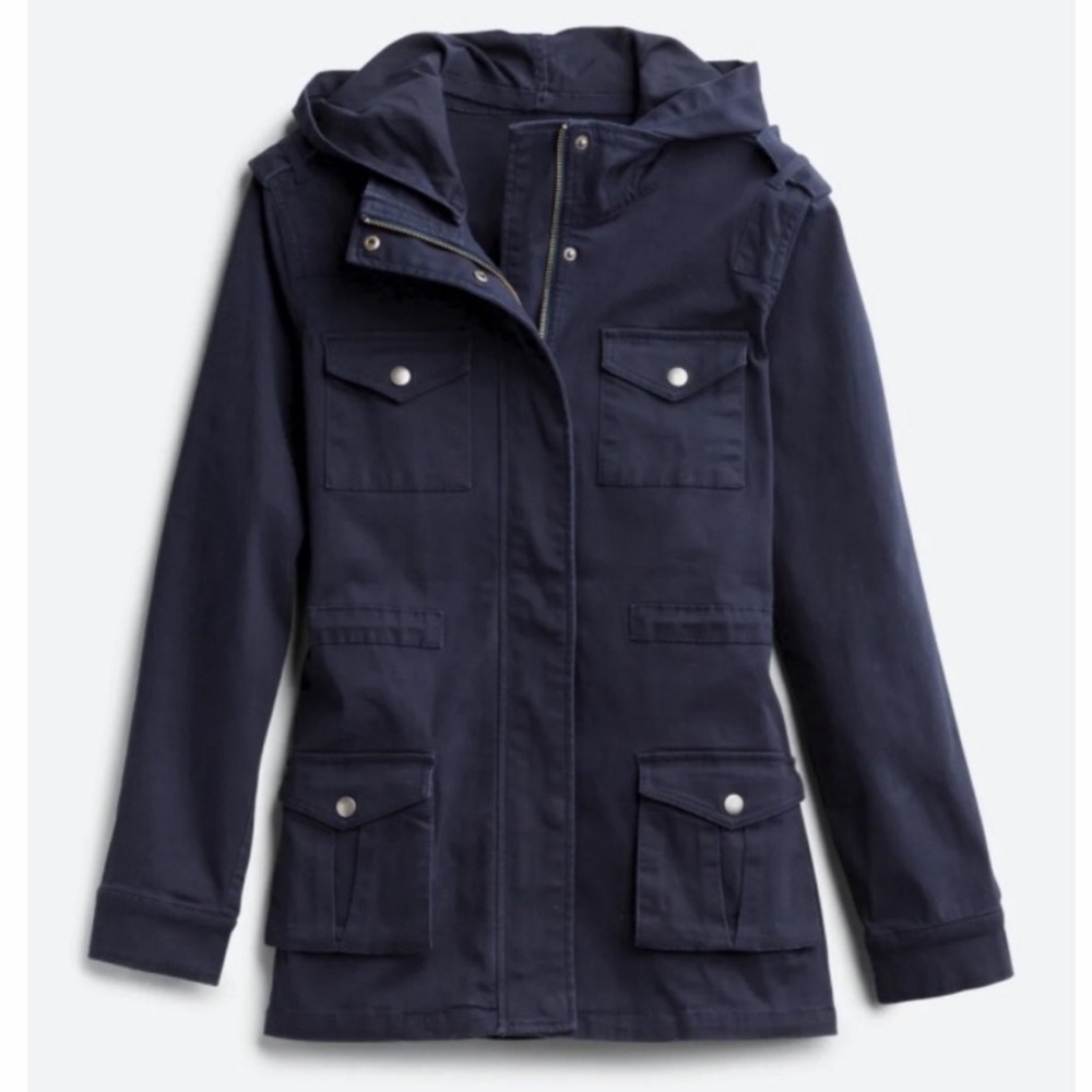 Market & Spruce Kathleen Cargo Jacket | Navy Blue Wome Jacket | NWT
